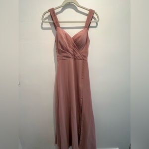 Azazie dress dusty rose color